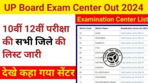 UP Center List 2024 - ताजा खबर यूपी 10वीं 12वीं कक्षाओं का सेंटर जारी, देखें कहा गया सेंटर