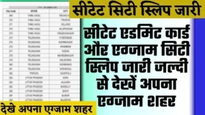 CTET Admit Card And Exam Centre List 2024 - ताजा खबर सीटेट एडमिट कार्ड और एग्जाम सिटी स्लिप जारी जल्दी से देखें अपना एग्जाम शहर