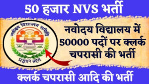 Navodaya Vidyalaya Bharti - खुश खबर 50000 से ज्यादा क्लर्क चपरासी आदि पदों पर NVS की निकली भर्ती